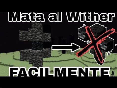 Así puedes matar al wither fácilmente Minecraft Bedrock YouTube