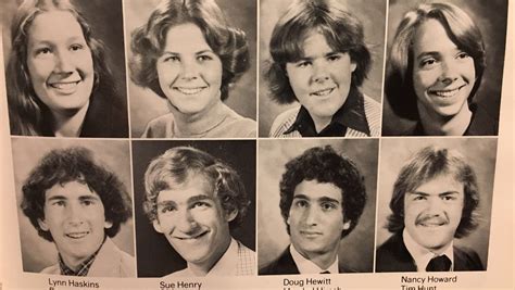 Burlington High School yearbook hair through the decades