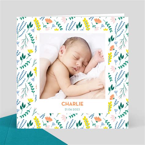 Faire Part Naissance Pop Liberty Popcarte