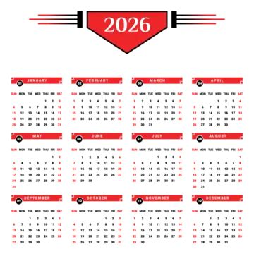 Calendrier Annuel 2026 Avec Noir Et Bleu Ciel Vecteur PNG Calendrier