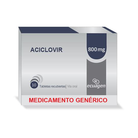 Aciclovir Mg Ecuagen X Tableta Recubierta