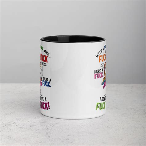 Funny Sassy Mug With A Fuck Fuck Here Unicorn Mug I Don T Give A Fuck