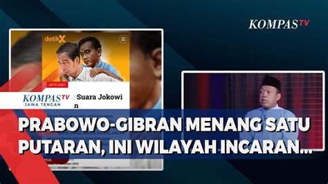 Optimis Menang Satu Putaran Ini Bocoran Wilayah Incaran Prabowo Gibran