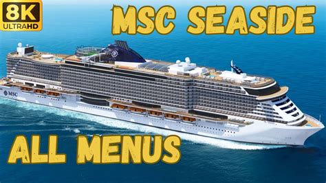 8KMSC Seaside All Menus YouTube