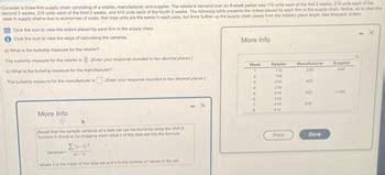 Answered Consider A Three Firm Supply Chain Consisting Of A Retailer