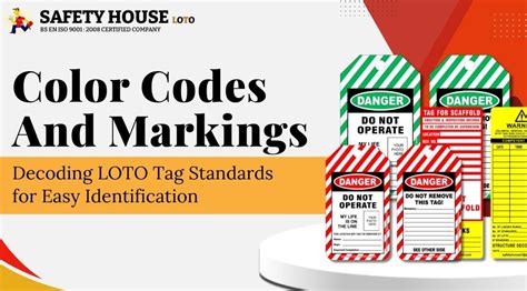 color codes  markings decoding loto tags standards