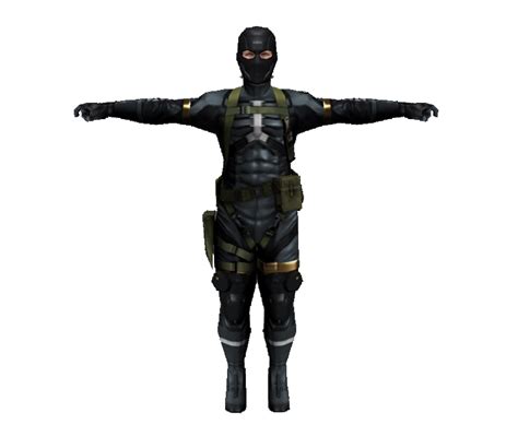 Psp Metal Gear Solid Peace Walker Msf Soldier Male Sneaking Suit The Models Resource