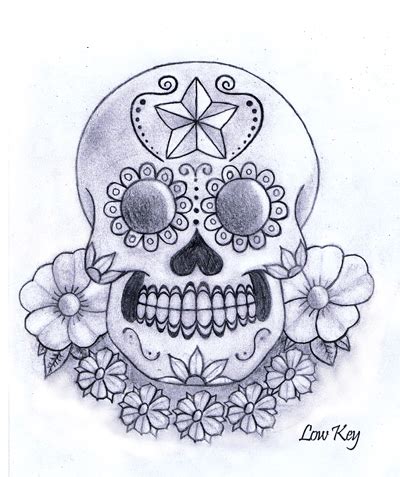 Sugar Skull Pencil by lowkey704 on DeviantArt