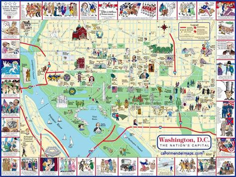 Washington dc mapa - Wa dc mapa (Distrito de Columbia, estados UNIDOS)