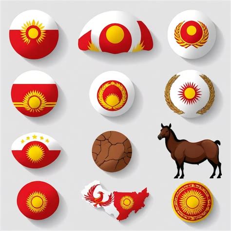 A collection of chinese symbols including a horse and a horse | Premium ...