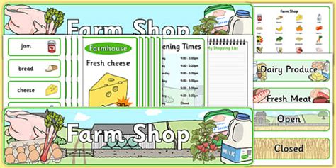 Farm Shop Role Play Pack Esl Farm Shop Role Play Twinkl