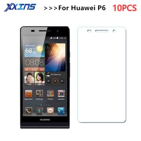 10pcs Lot Tempered Glass For Huawei Ascend P6 P6 U00 Screen Protective