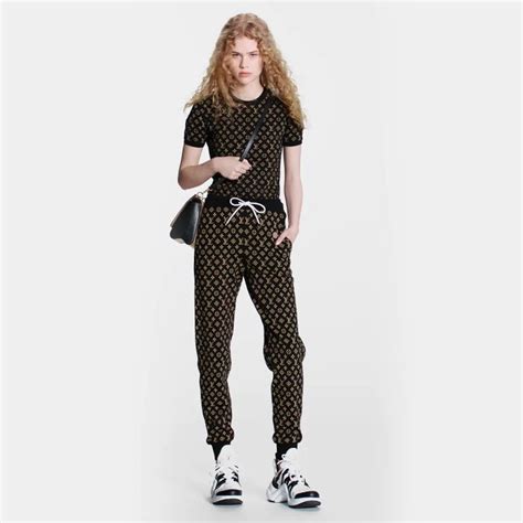 Monogram Jacquard Jogging Pants Women Ready To Wear Louis Vuitton