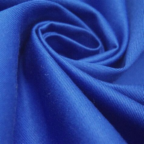 Light Cotton Gabardine Royal Blue Sample Gala Fabrics