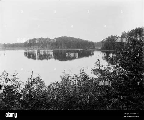 White Bass Lake Sandbergs C1898 Stock Photo Alamy