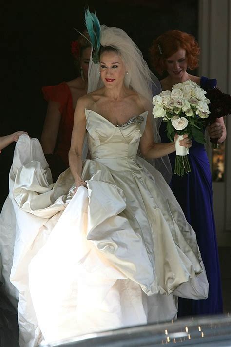 Carrie Bradshaw In The Vivianne Westwood Wedding Gown Carrie Bradshaw