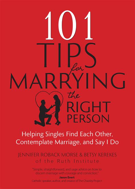 101 Tips For Marrying The Right Person Helping Singles Find Each Other