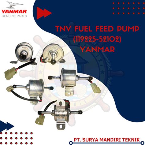 Jual YANMAR TNV FUEL FEED PUMP 119225 52102 ASLI GENUINE Kota