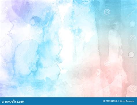 Pastel Coloured Watercolour Texture Background Stock Vector