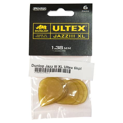 Dunlop Ultex Jazz III XL Pick 6 Pack Musamaailma