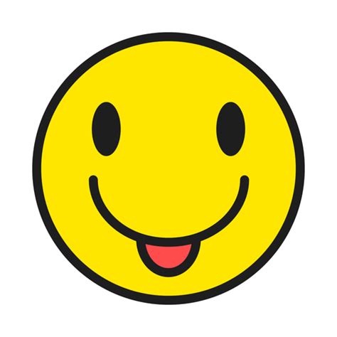 Tongue Out Emoji Color Stroke Png And Svg Design For T Shirts