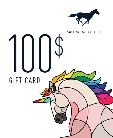 Gift Cards for Horse Friends — horse on the loo s e