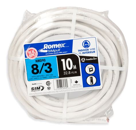 Southwire 47182133 Romex Simpull Nmd90 Copper Wire Electrical Cable 8