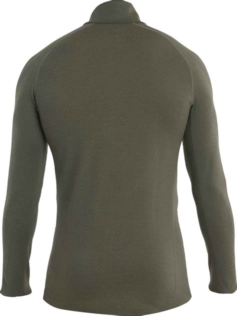 Icebreaker Men Merino ZoneKnit 200 LS Half Zip Loden Ether Cb Base