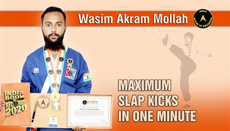 MAXIMUM SLAP KICKS IN ONE MINUTE - India Book of Records