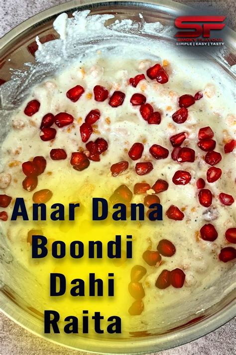 Anar Dana Boondi Raita Recipe Anar Dana Boondi Ka Raita Raita Boondi