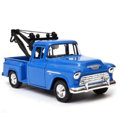 Jual Welly 1955 Chevrolet Stepside Tow Truck White Mainan Mobilan Derek