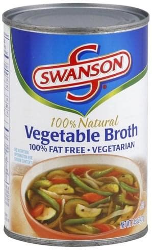 Swanson Vegetable Broth - 14.5 oz, Nutrition Information | Innit