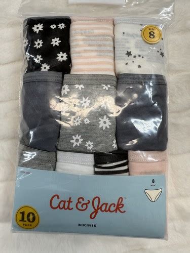 Cat Jack Bikini Underwear Girls Size Pack Multipack Floral Stripes Star EBay