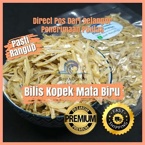 Promosi Ikan Bilis Mata Biru Kopek Sabah Gred A Rangup Shopee