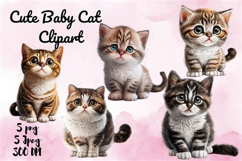 Cute Cat Sublimation Clipart Graphic By Line Store Creative Fabrica