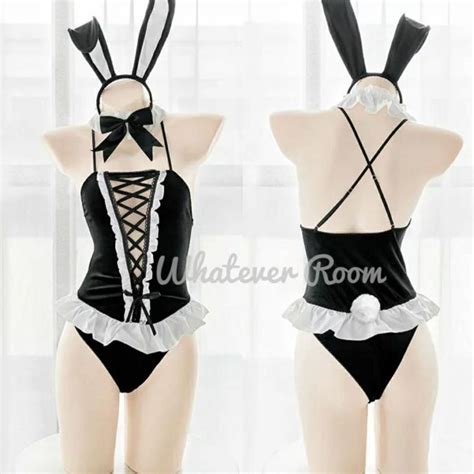Jual Karleen Sexy Lingerie Bunny Costume Teddy Bodysuit Playboy Halloween Shopee Indonesia