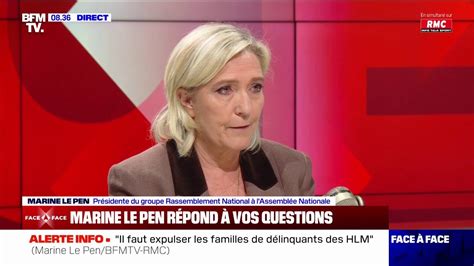 Marine Le Pen ne croit pas que son nom de famille soit un obstacle à