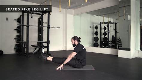 Seated Pike Leg Lift Youtube