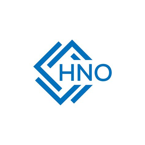 Hno Letter Logo Design On White Background Hno Creative Circle Letter