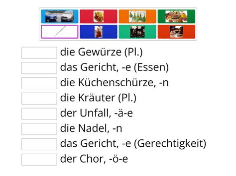 Das Programm Ihrer Vhs Wortschatz Match Up