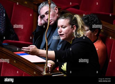 Mathilde Panot Lfi La France Insoumise Nupes During A Session Of