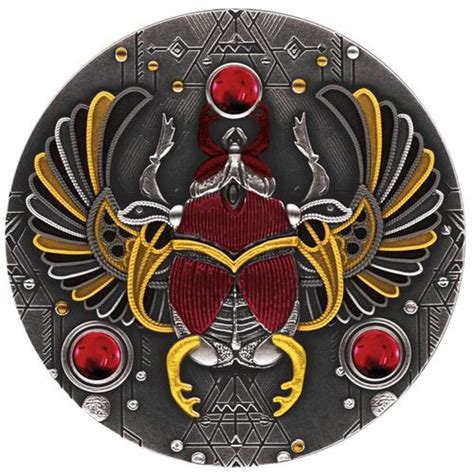 Silver Two Ounces Ruby Scarab Coin From Niue Online Coin Club