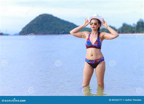 Bikini Mit Dem Frauenkörper Sexy Stockbild Bild von privat bikini