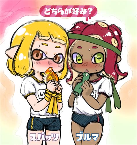 Inkling Player Character Inkling Girl Octoling Player Character And Octoling Girl Splatoon