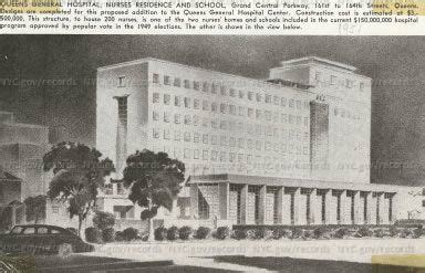 Queens General Hospital: Rendering of Nurses' Residence and School ...