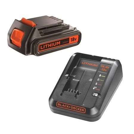 Black & Decker batteripakke med lader og 1 x 18V batteri - køb på 10-4.dk