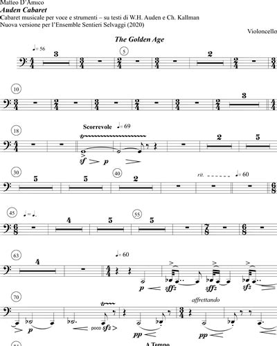 Auden Cabaret Sheet Music By Matteo Damico Nkoda Free 7 Days Trial