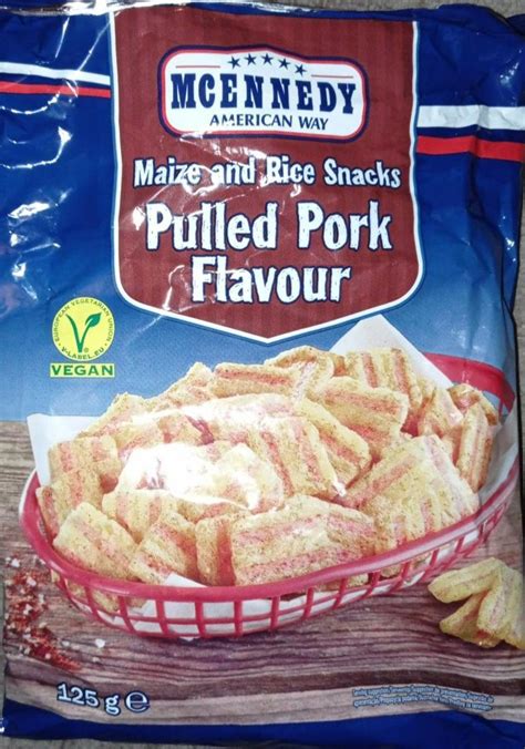 Maize and Rice Snacks Pulled Pork Flavour McEnnedy kalórie kJ a