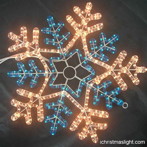 Clear christmas lights LED snowflakes | iChristmasLight