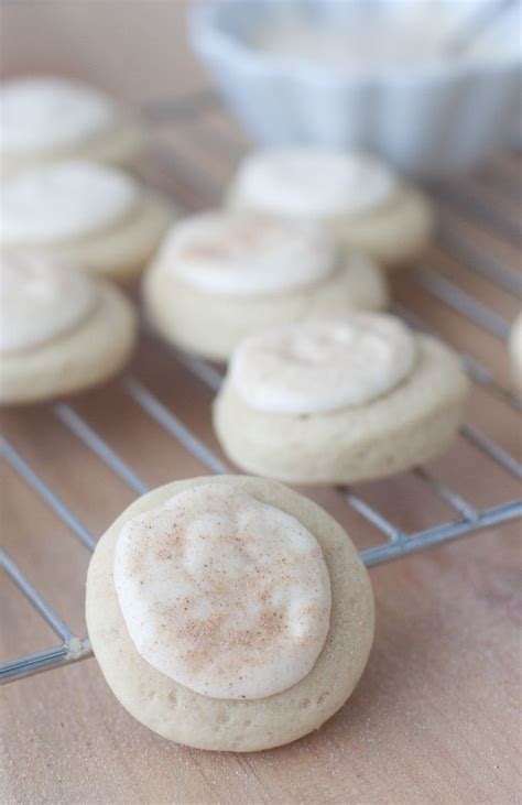 Soft Maple Cinnamon Sugar Cookie With Cream Cheese Maple Glaze How